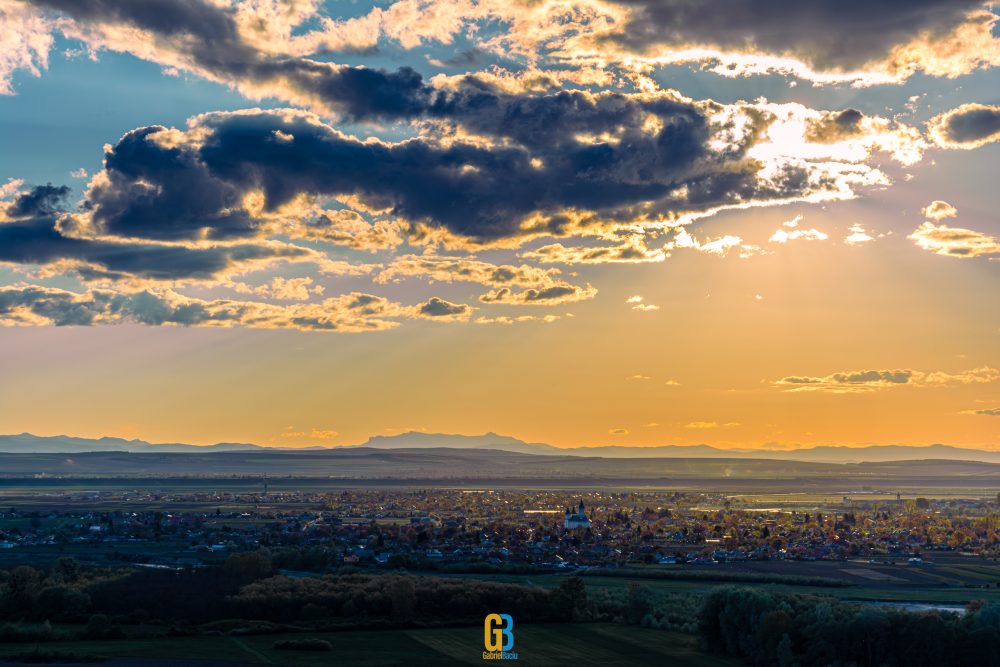 Cotu-Vames, Romania, sunset, landscape