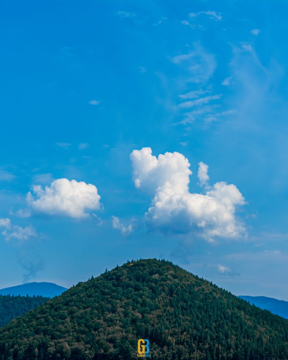 Mountain, sky