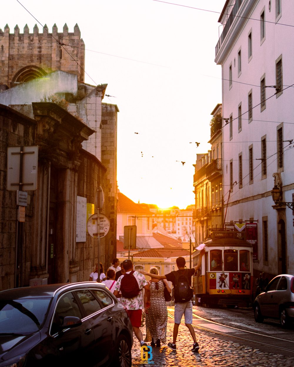 Lisbon, Portugal, sunset